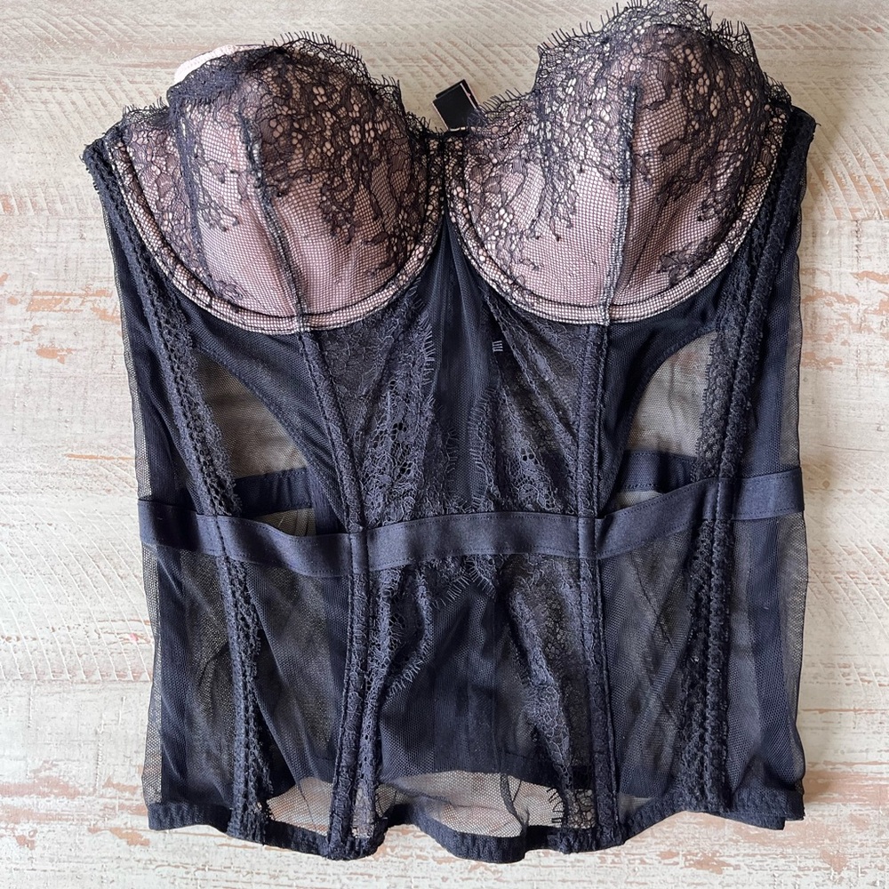 Black/Tan Victoria Secret Corset